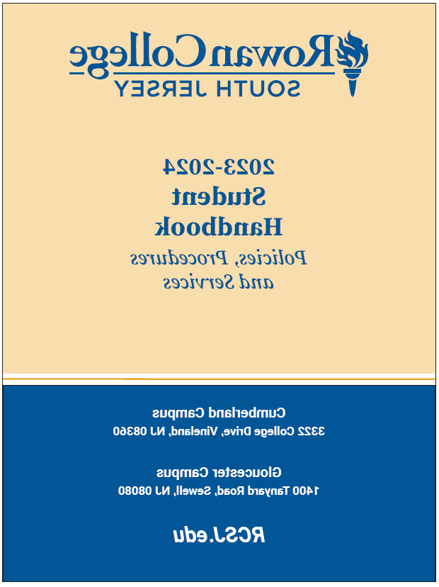 Cover of Student Handbook